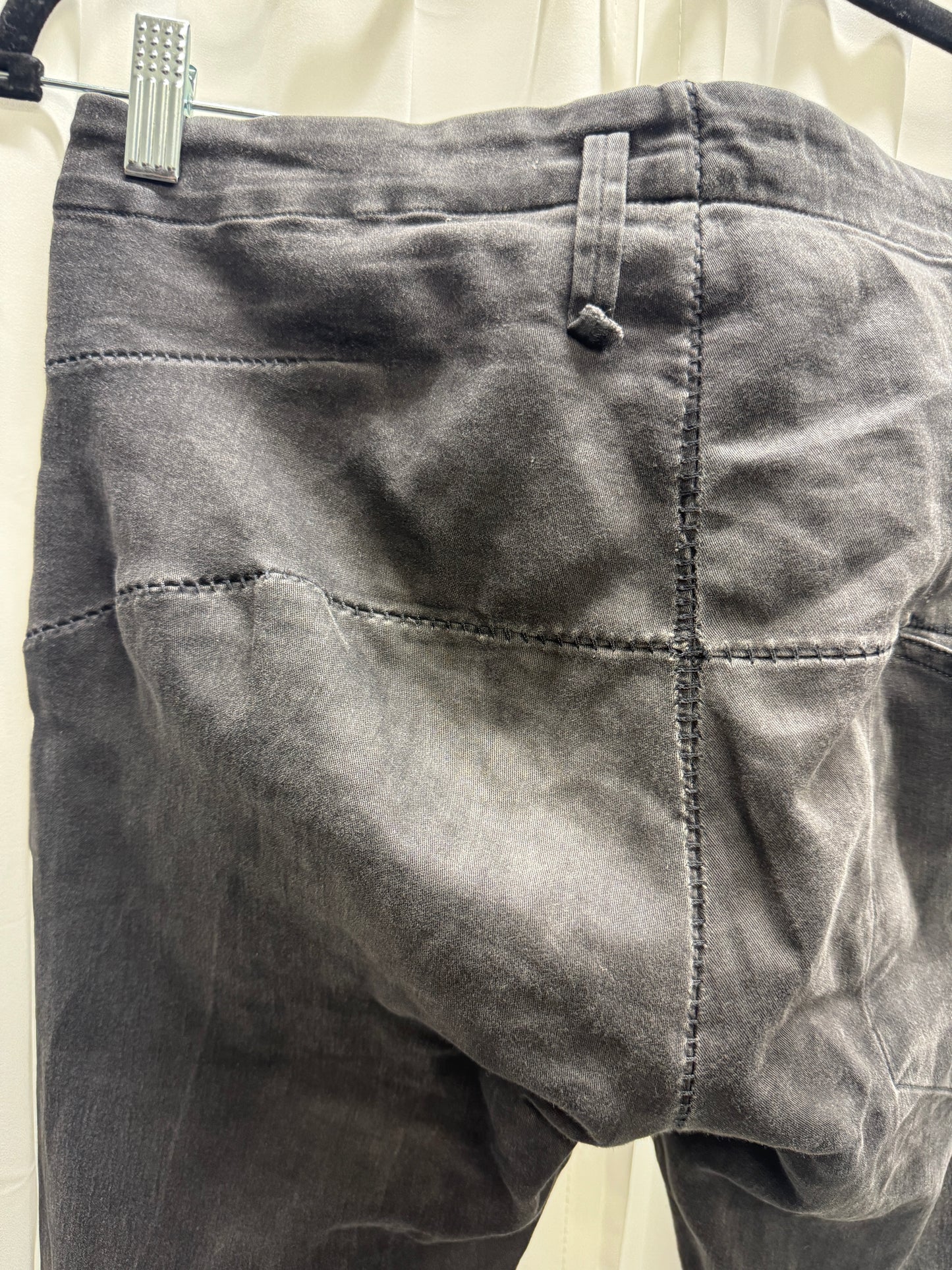 Zam Barrett Stretch Denim Overlocked Extended Leg Jeans
