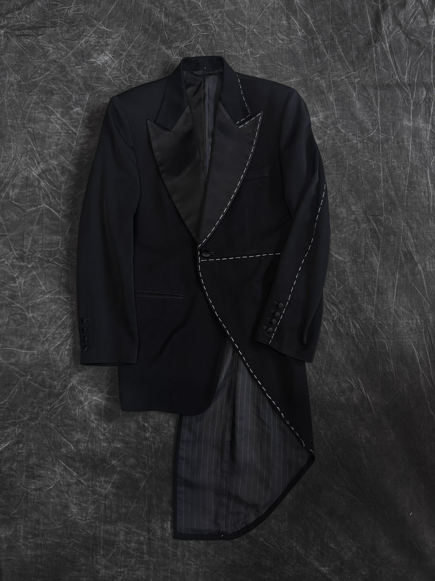 Masaki Matsushima Homme Asymmetric Hand Stitch Blazer