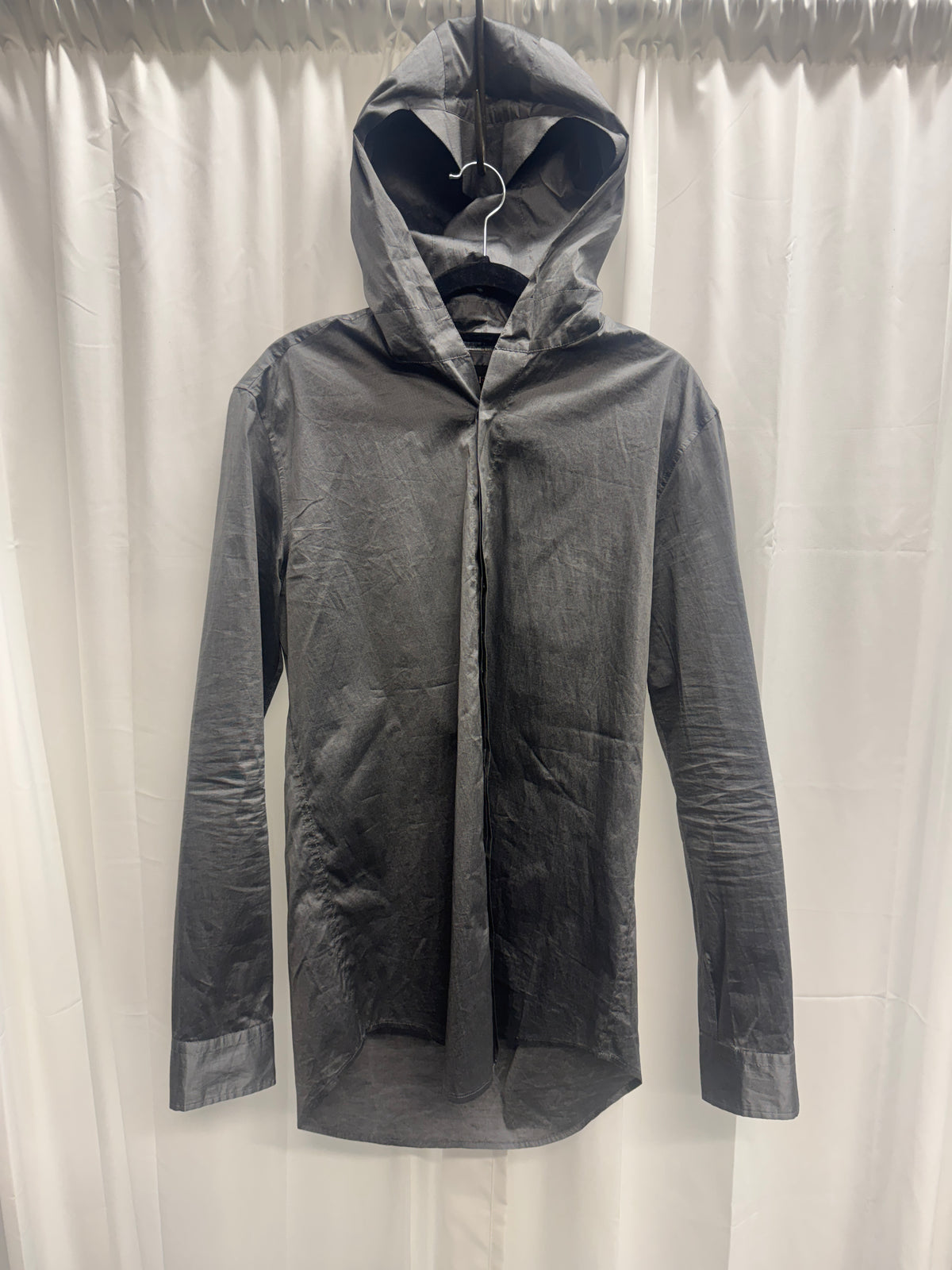 Burberry Prorsum SS01 by Roberto Menichetti Metallic Hooded Shirt Jacket