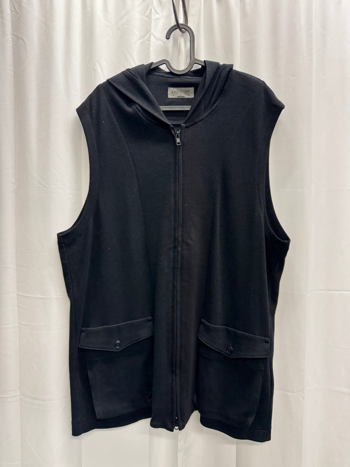 Yohji Yamamoto Pour Homme Sleeveless Knit Hooded Vest