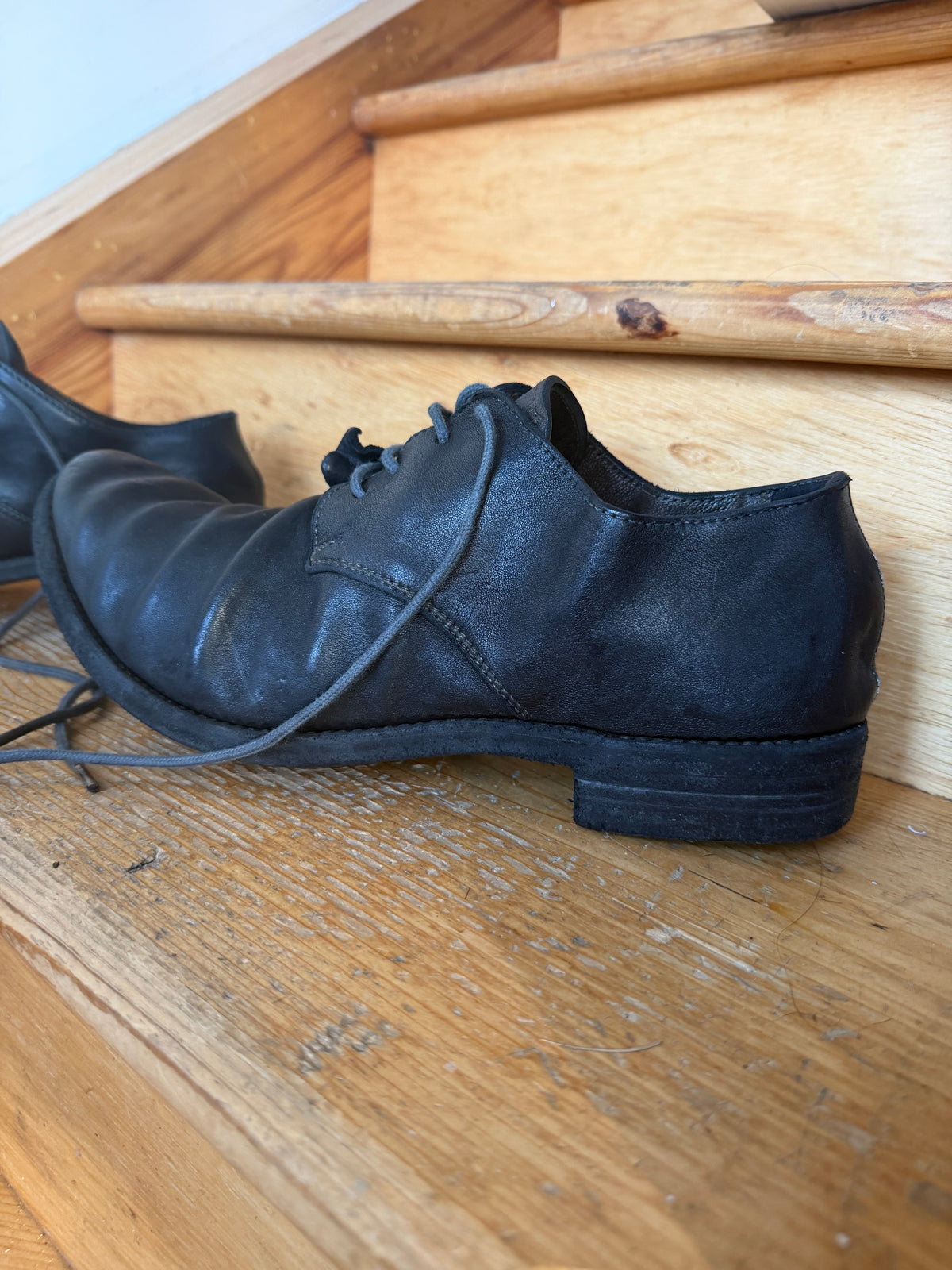 augusta a1923 curve toe horse leather derby