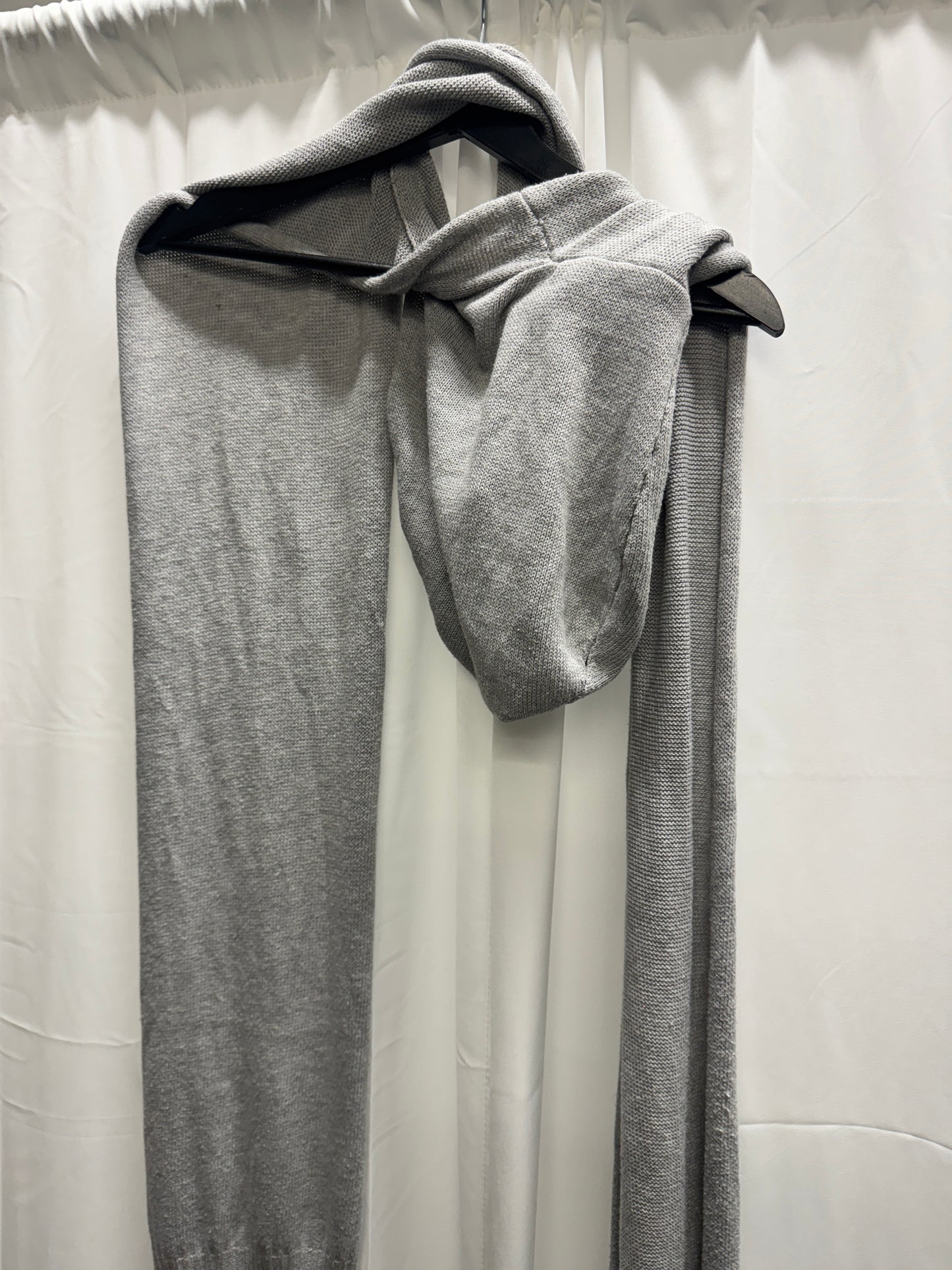 Rick Owens Grey Knit Scarf Hooded Vest