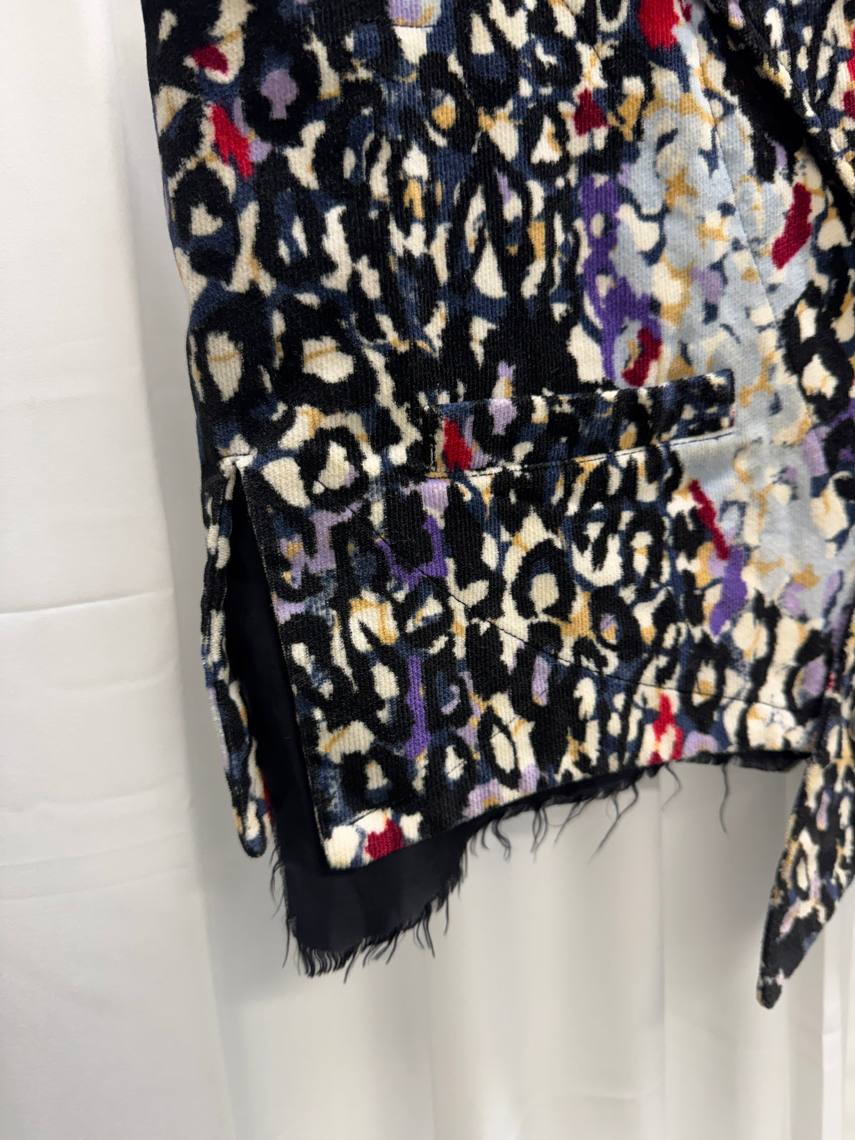 sulvam 19AW Leopard Crazy Pattern Vest / Waistcoat