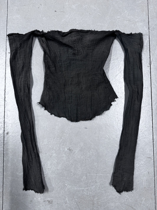 Marc le Bihan Burnt Textile Top