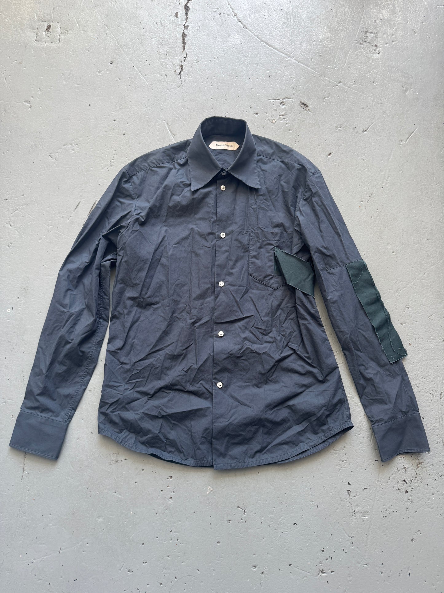 namacheko fray banded shirt
