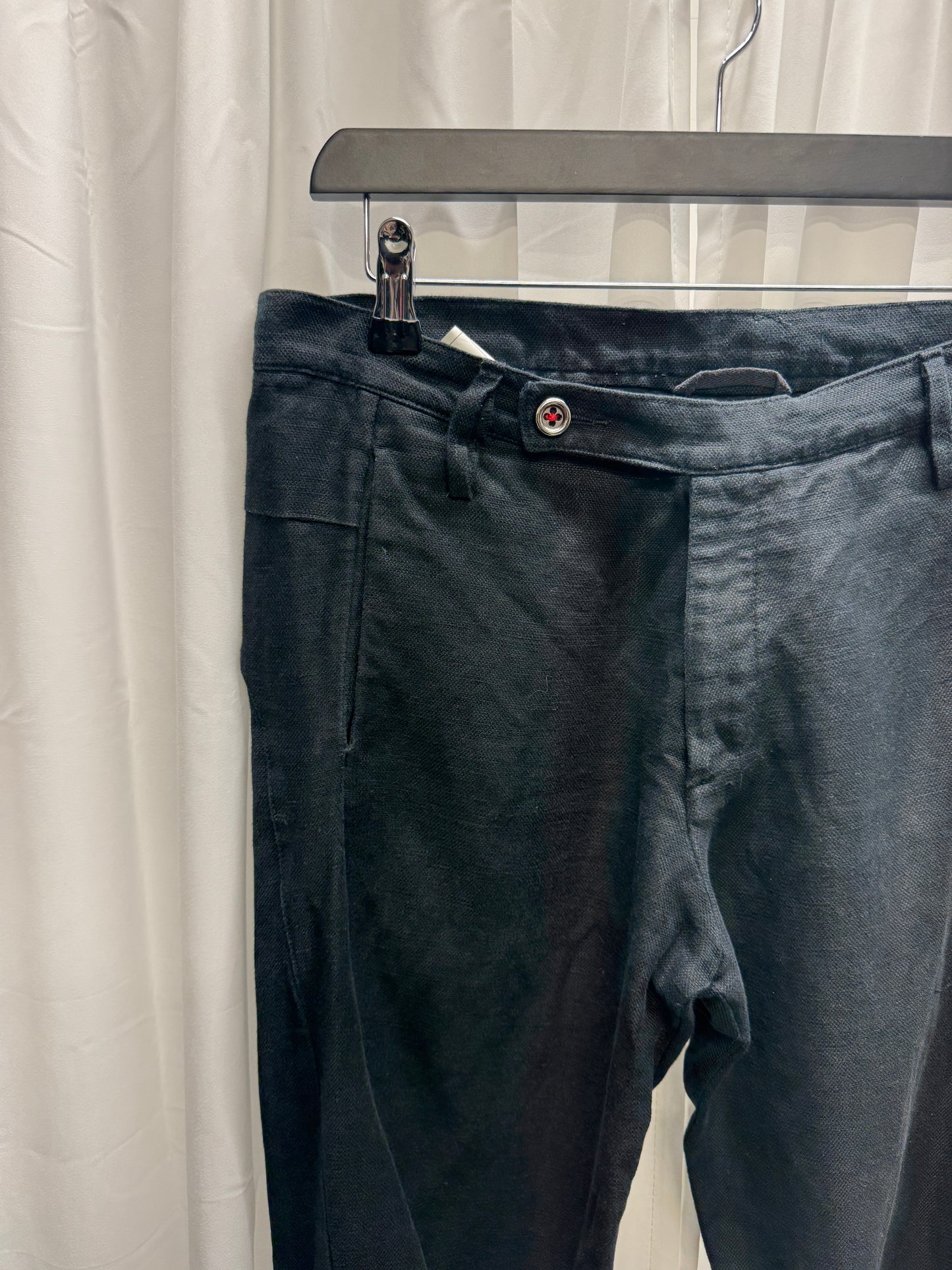 Zam Barrett Thick Linen Slim Trouser