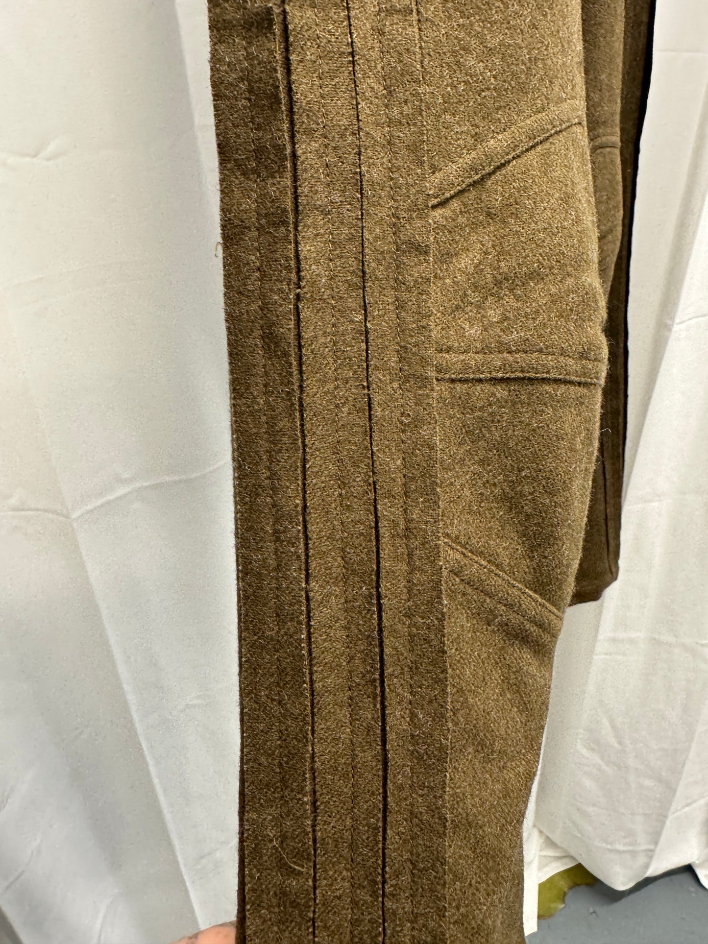 Dexter Wong c.2000 Velcro Astro Knee Felt Wool Trouser