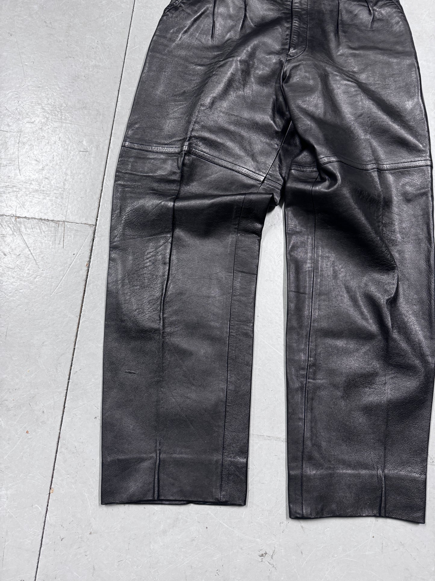 Issey Miyake 80s/90s Wide Leather Trouser