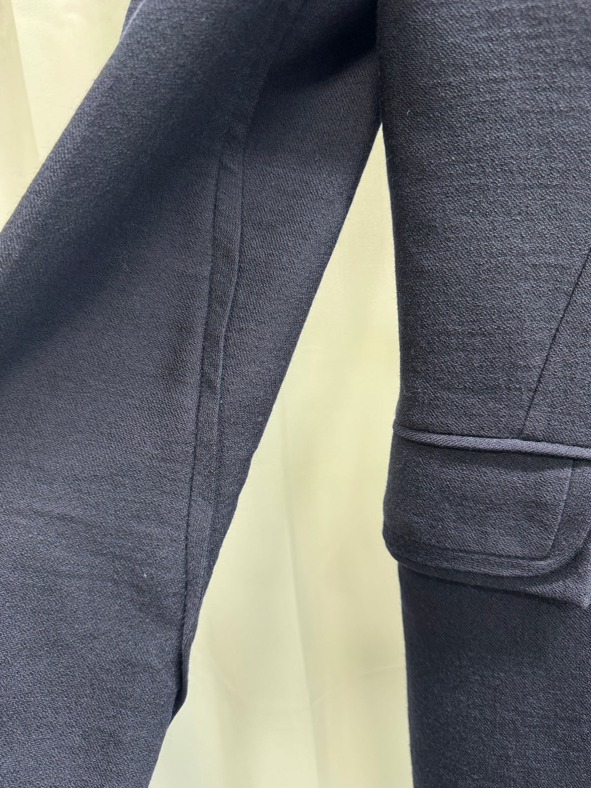 Ann Demeulemeester AW07 3D Detailed Point Lapel Wool Single Button Blazer