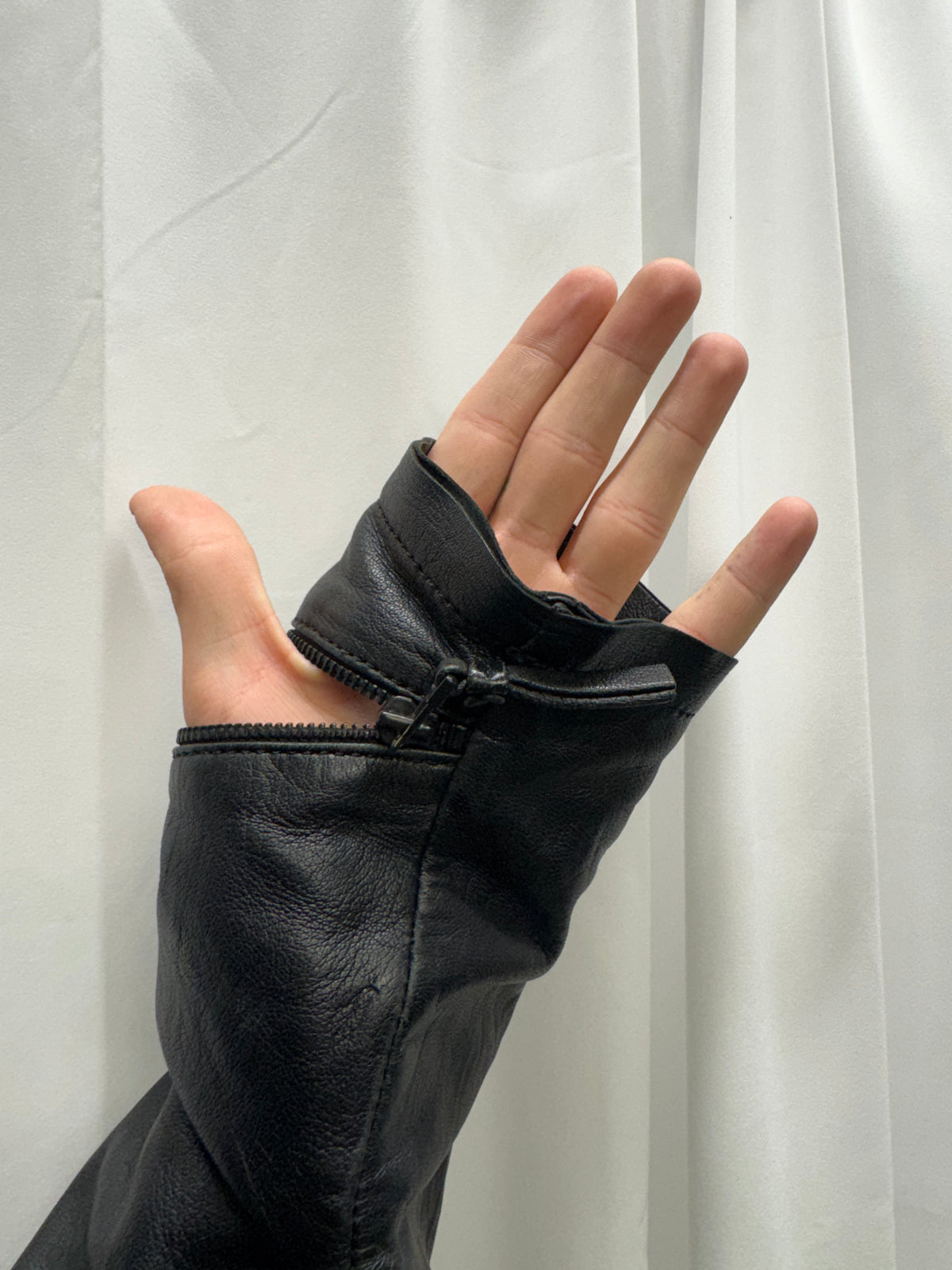Barbara í Gongini Zip Gloved Lamb Leather Jacket