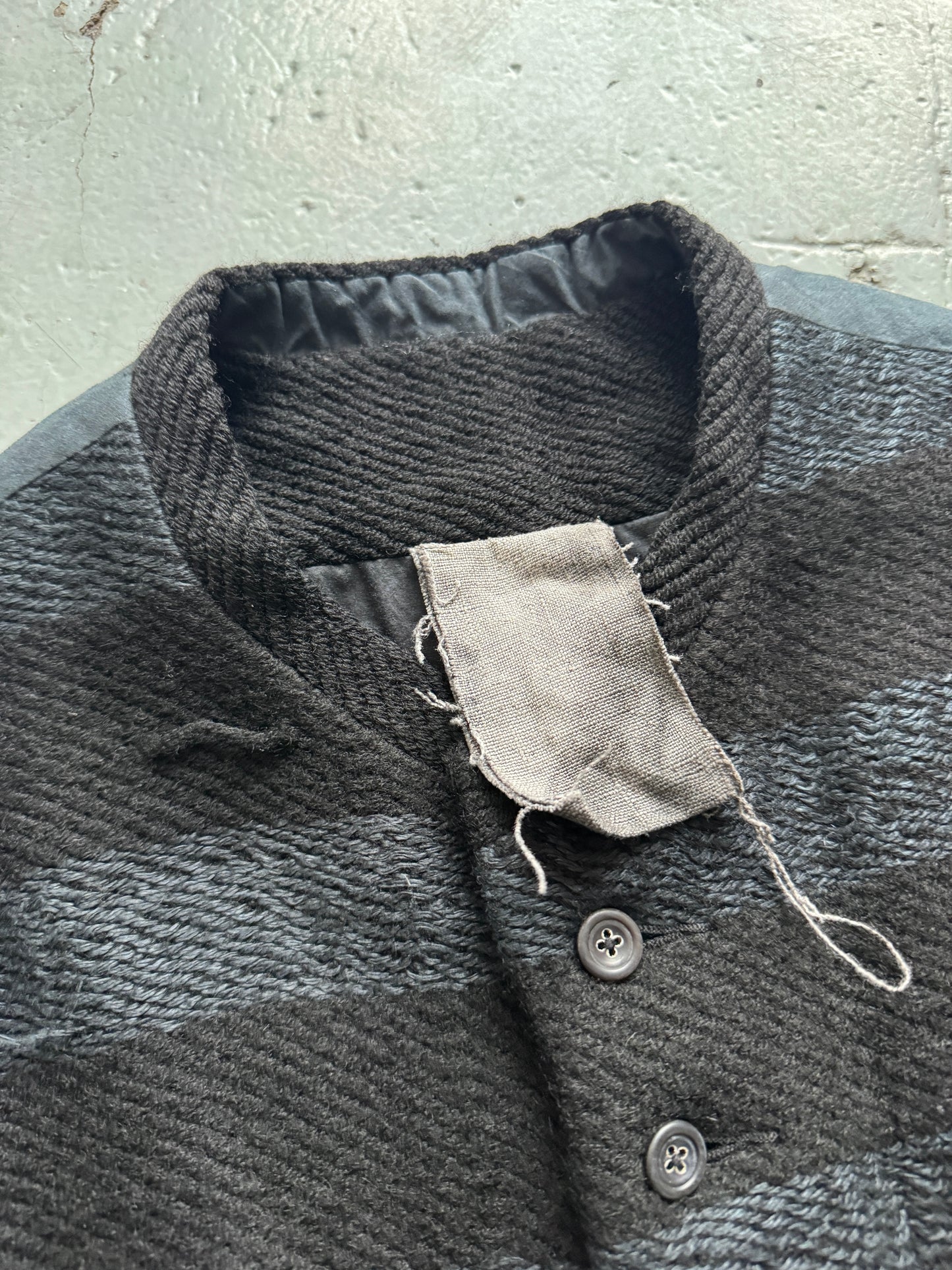 john alexander skelton stripe wool buttoned jacket S