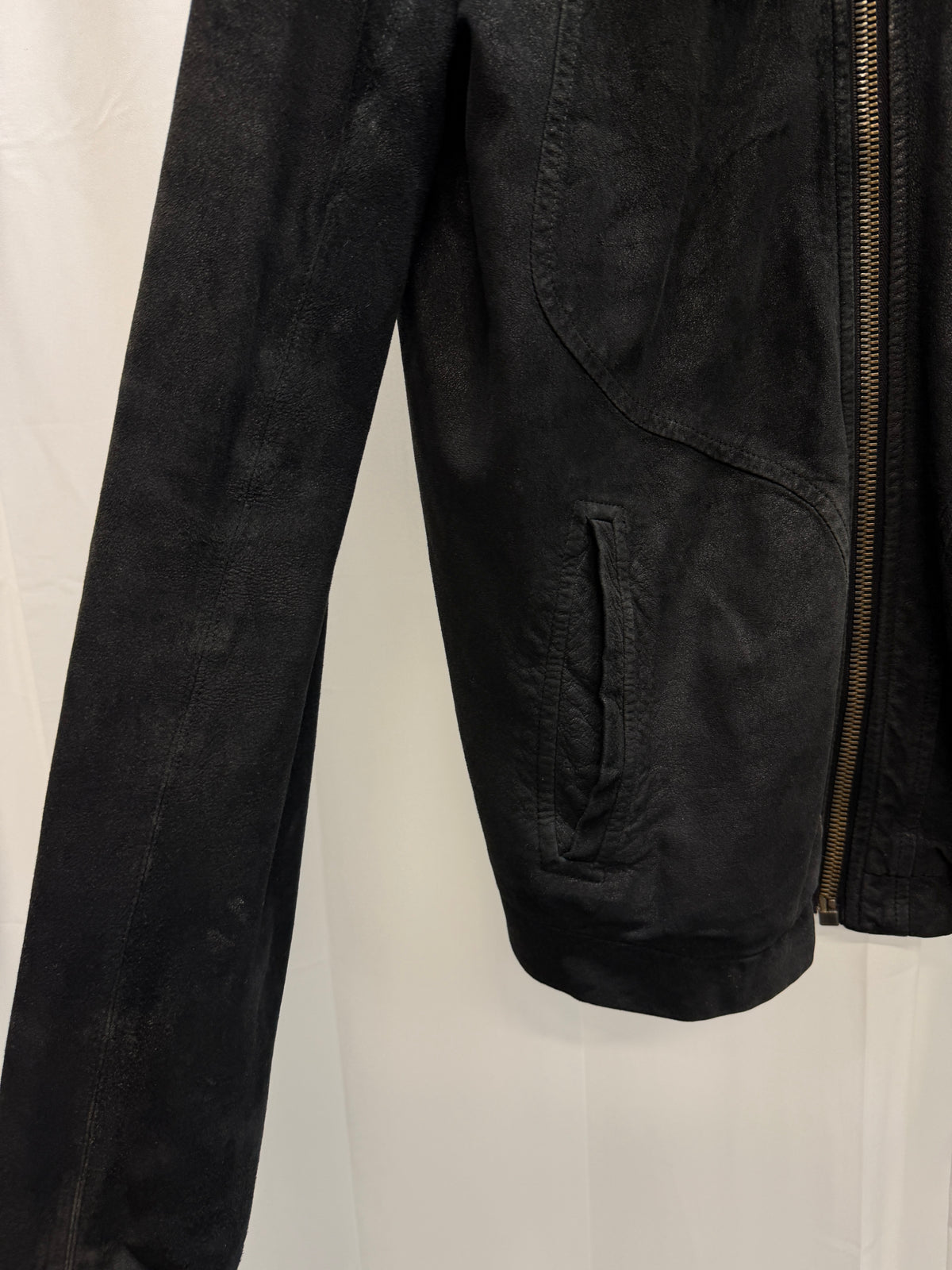 Rick Owens 2014 Blistered Lambskin Intarsia Jacket (M)