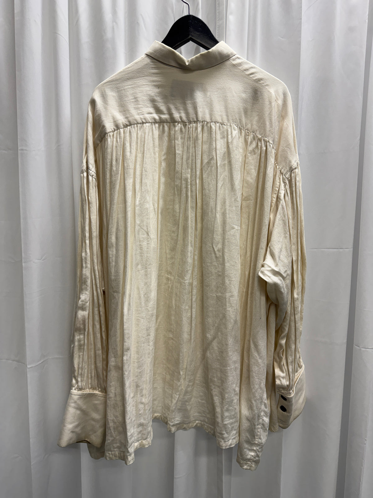 Christopher Nemeth — Extreme Volume Pleated & Gathered Cotton Lawn Shirt