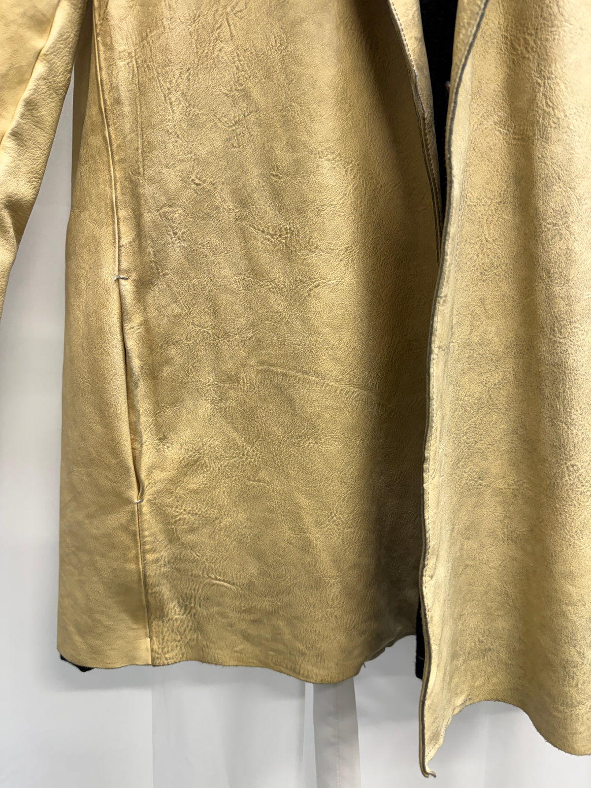 Carpe Diem 2005 Maurizio Altieri Textured Leather Crossover Jacket (L)