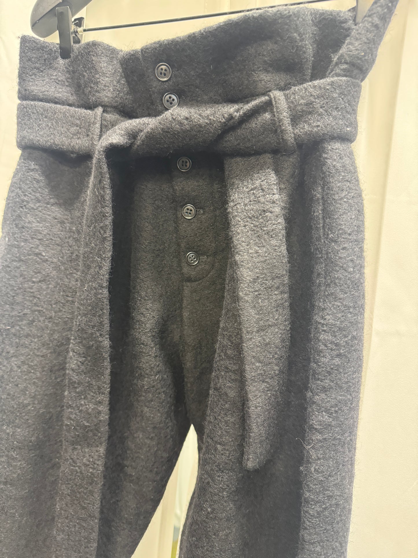 Cedric Jacquemyn hraun felt wool faun trouser