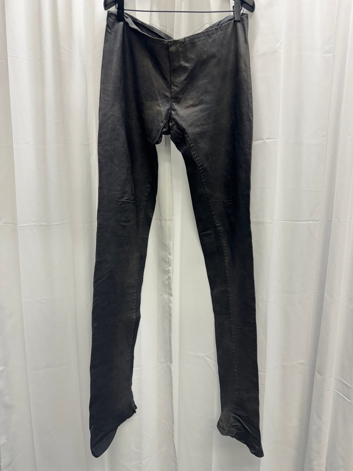 Carpe Diem - Early Skinny Flared Elongated Leather trouser