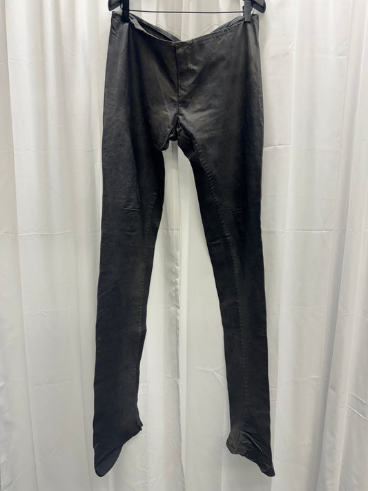 Carpe Diem - Early Skinny Flared Elongated Leather trouser