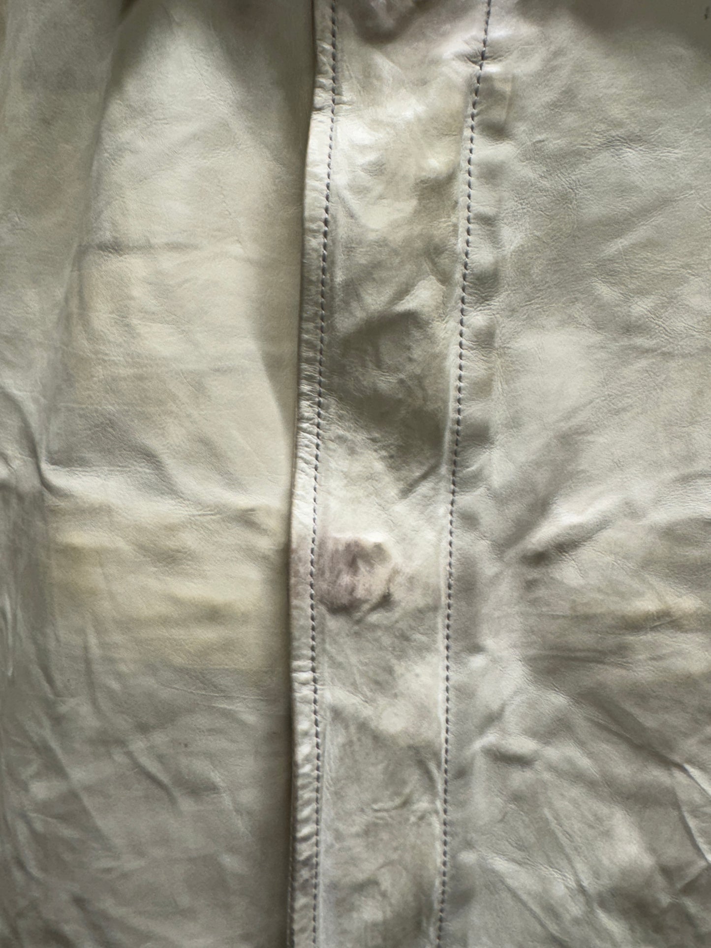 carol christian poell aw05 dispossessed white kangaroo scar stitch jacket