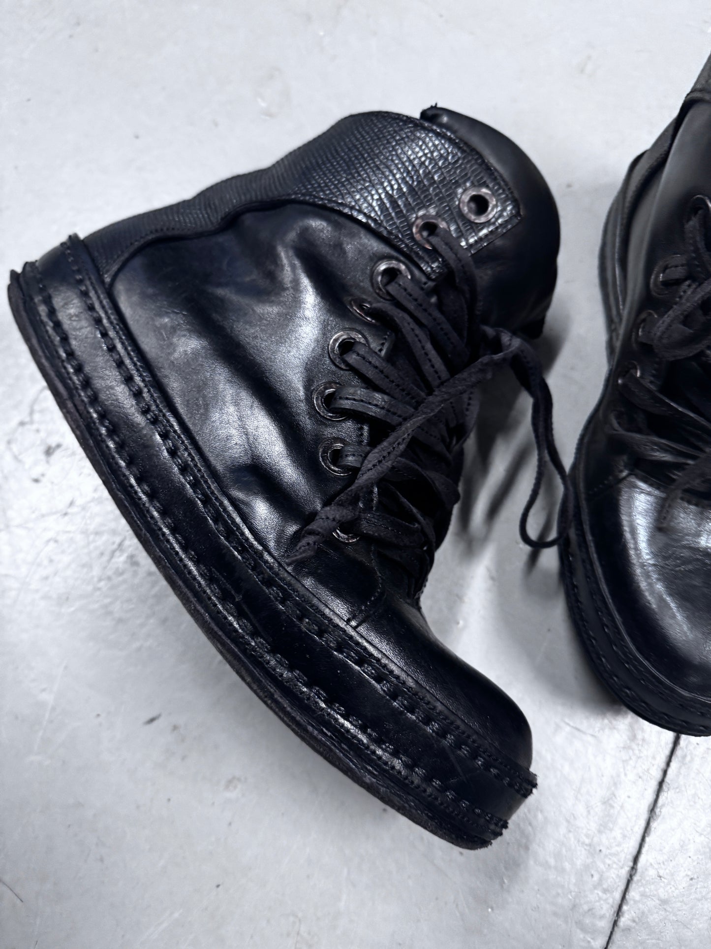 James Kearns 8 Hole Horse Leather Sneaker Boots
