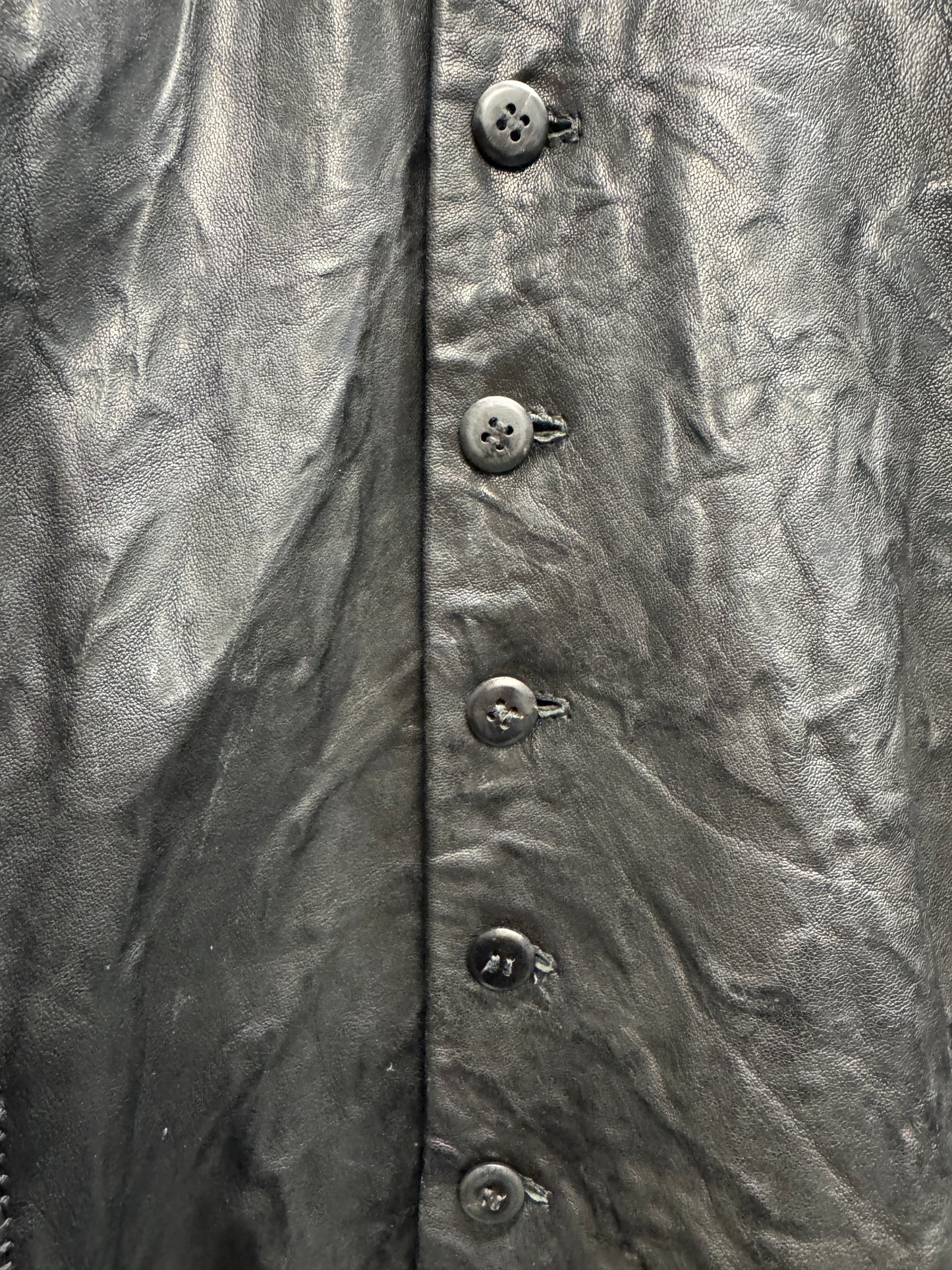 Poeme Bohemien AW12 Leather Victorian Buttoned Jacket