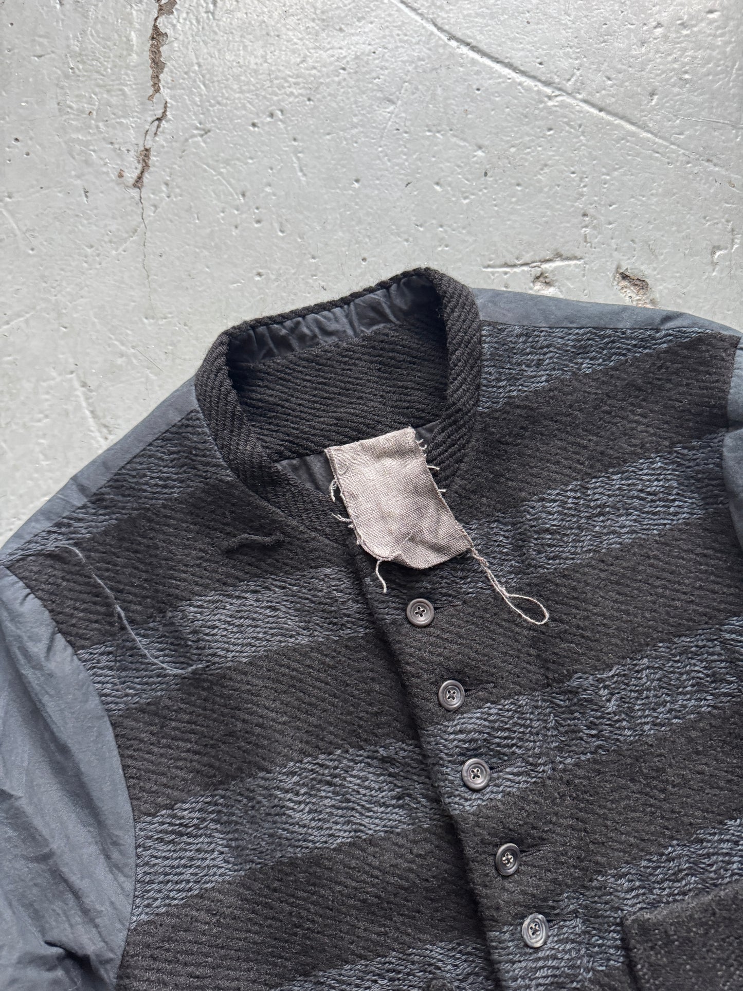 john alexander skelton stripe wool buttoned jacket S