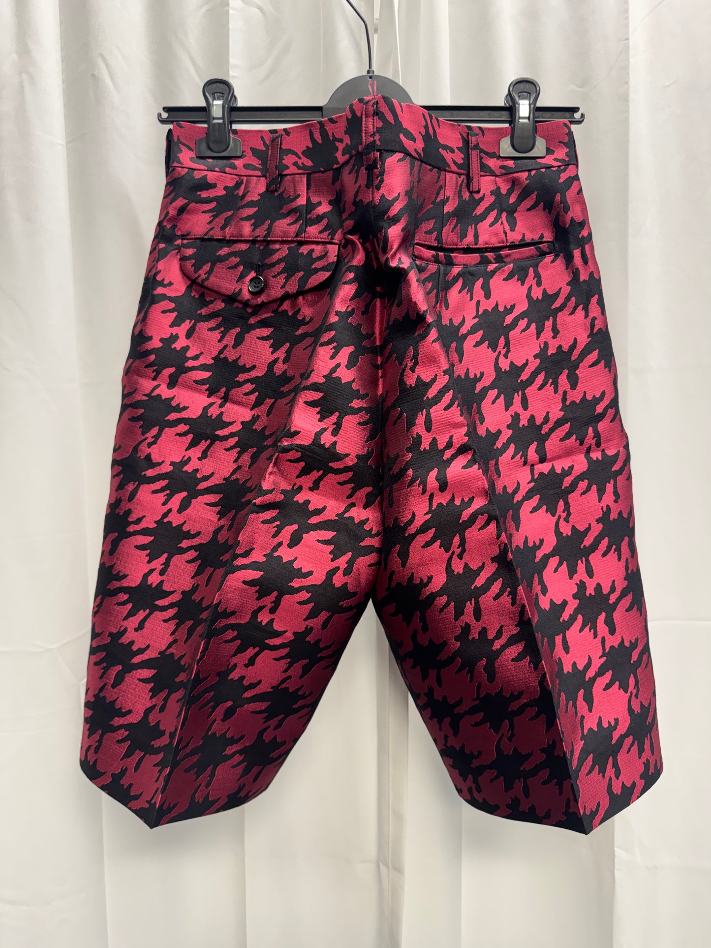 Comme Des Garcons Homme Plus SS15 Runway Enlarged Houndstooth / Camo 3D Shorts