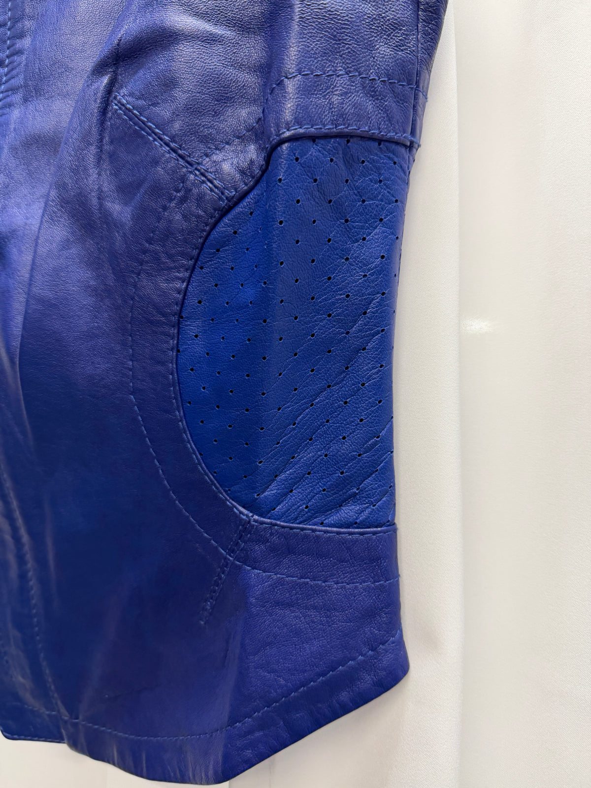 Dirk Bikkembergs 1990s Perforated Leather Moto Vest (S)