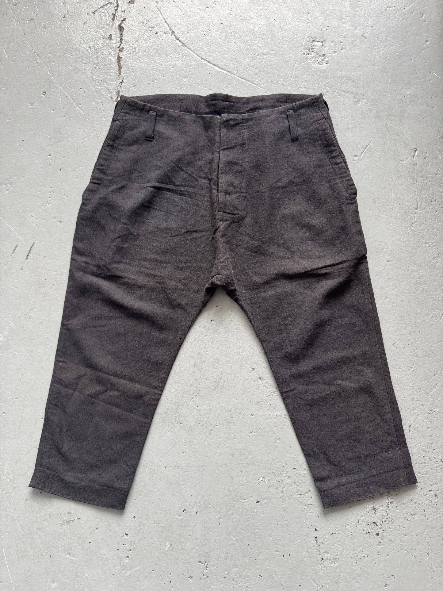 sandro marzo cotton / paper blend crop trouser