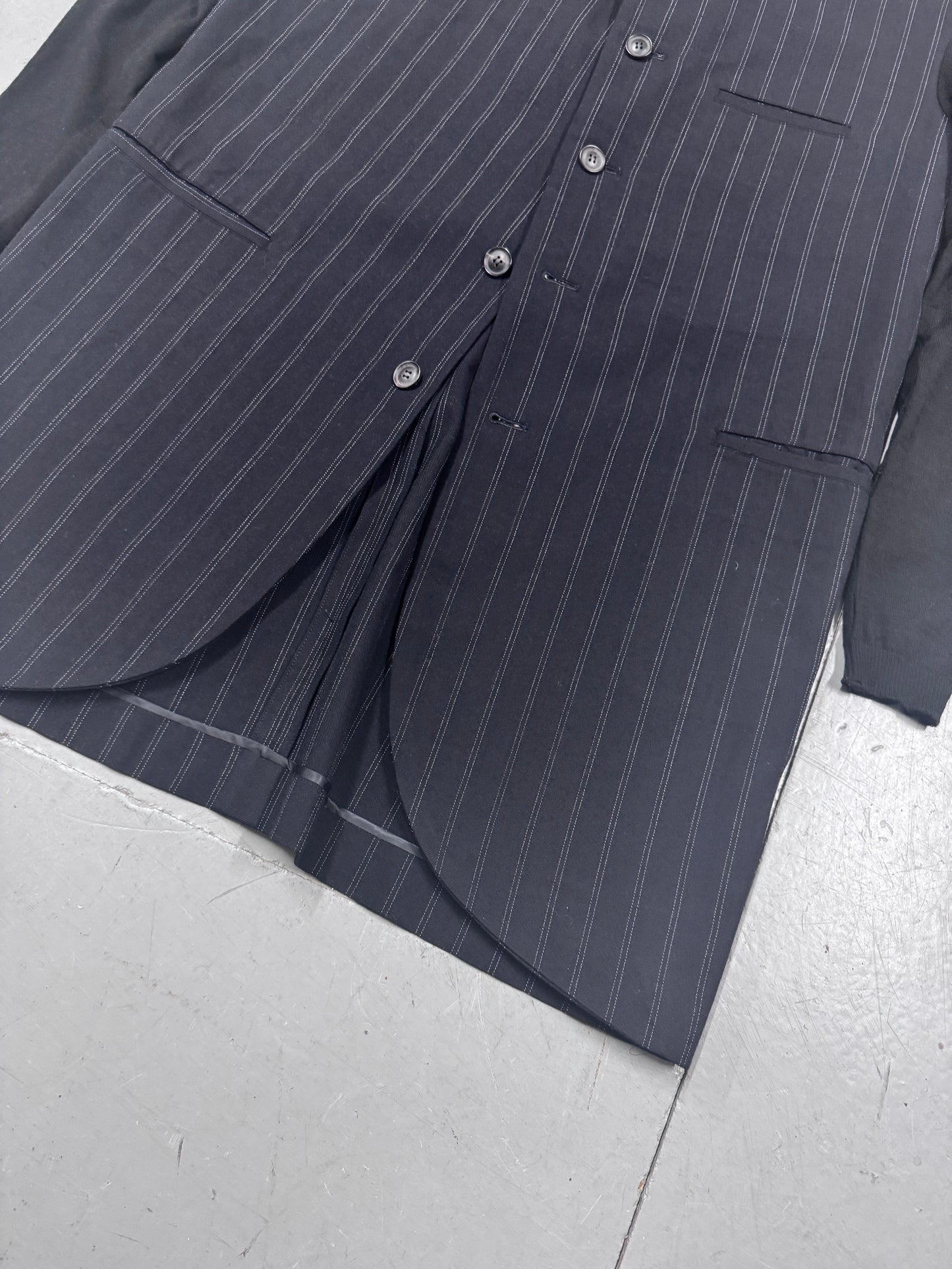Yohji Yamamoto Pour Homme 80s Knit Sleeve Blazer