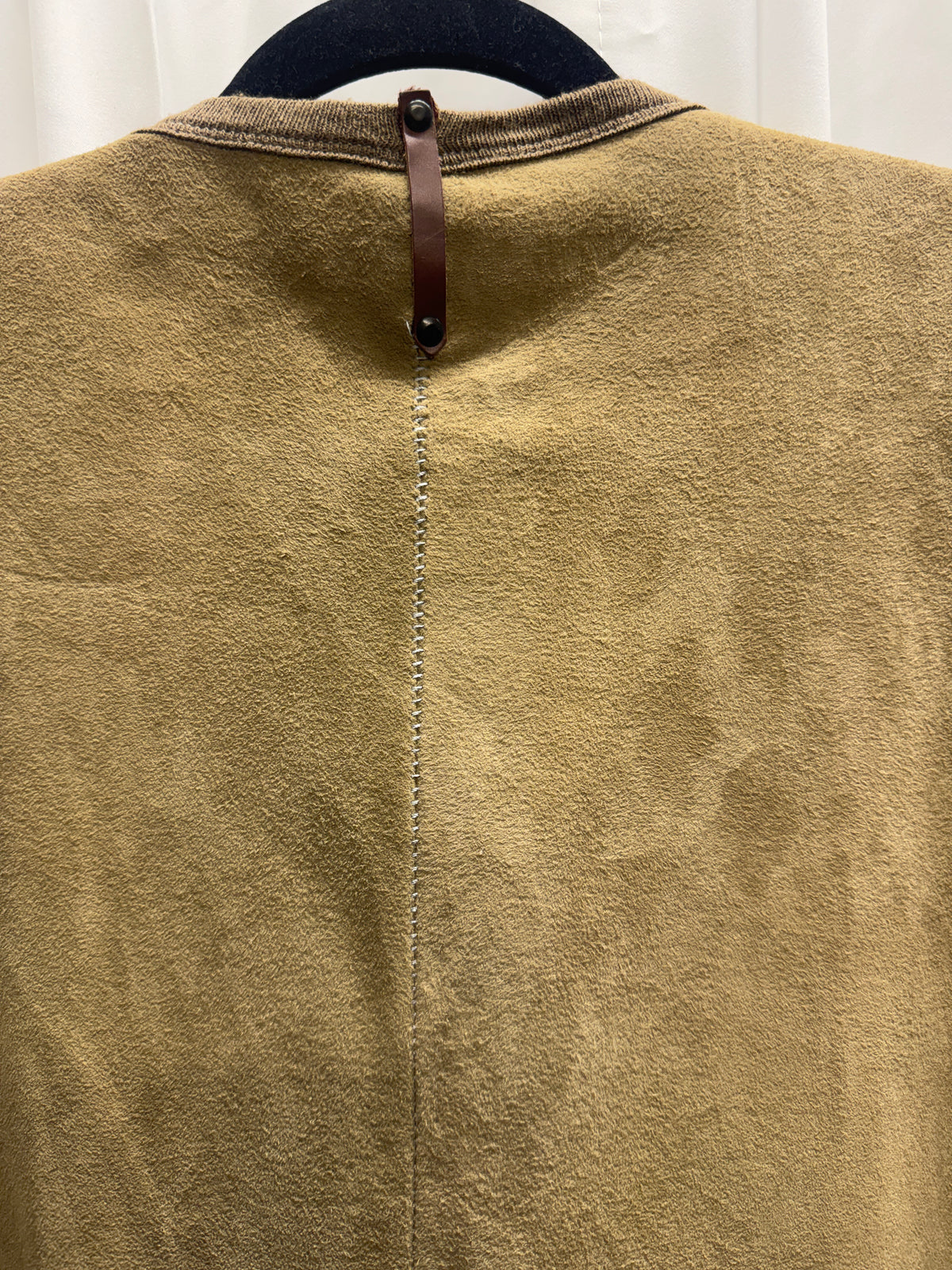 Isaac Sellam Experience — leather & knit tie jacket
