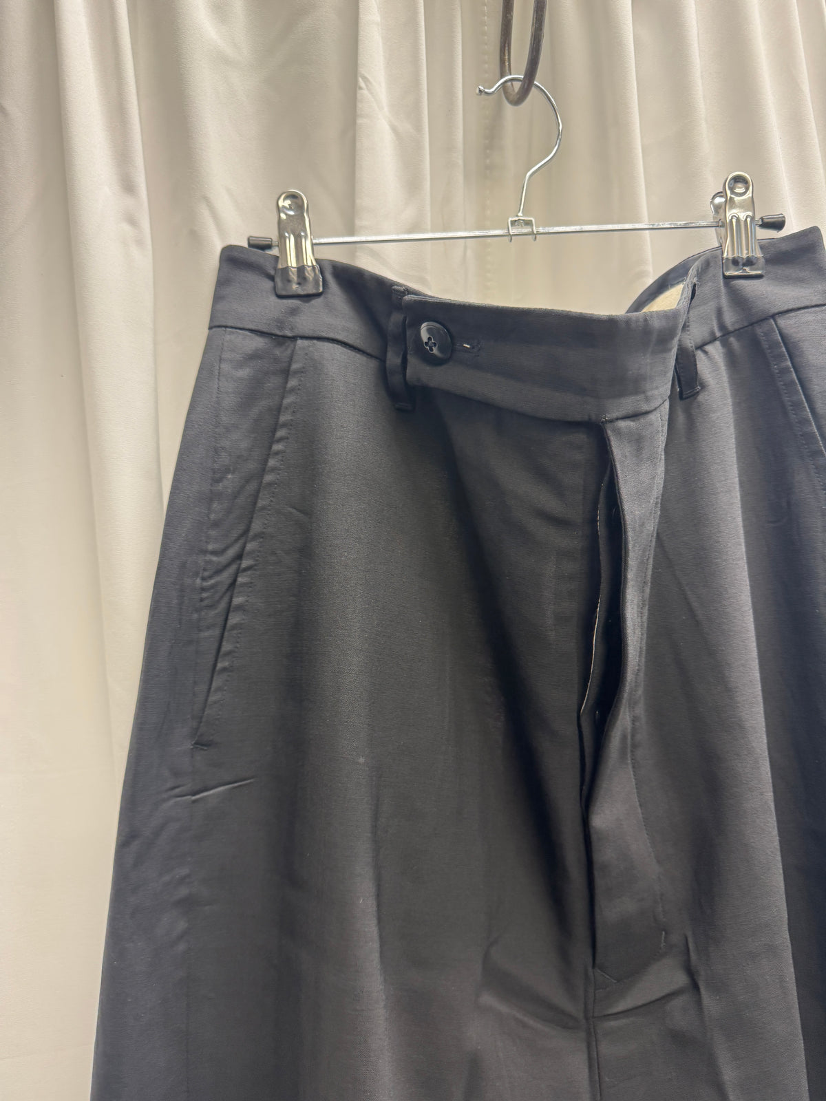 Rick Owens SS15 Faun Virgin Wool Drop Crotch Tailored Shorts