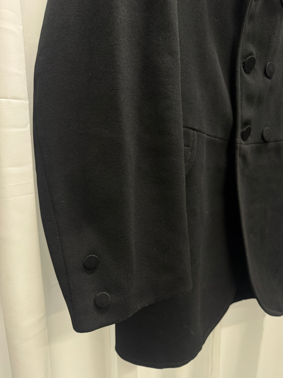 Antique Victorian Era 6 Button Tailored Wool Frock Jacket