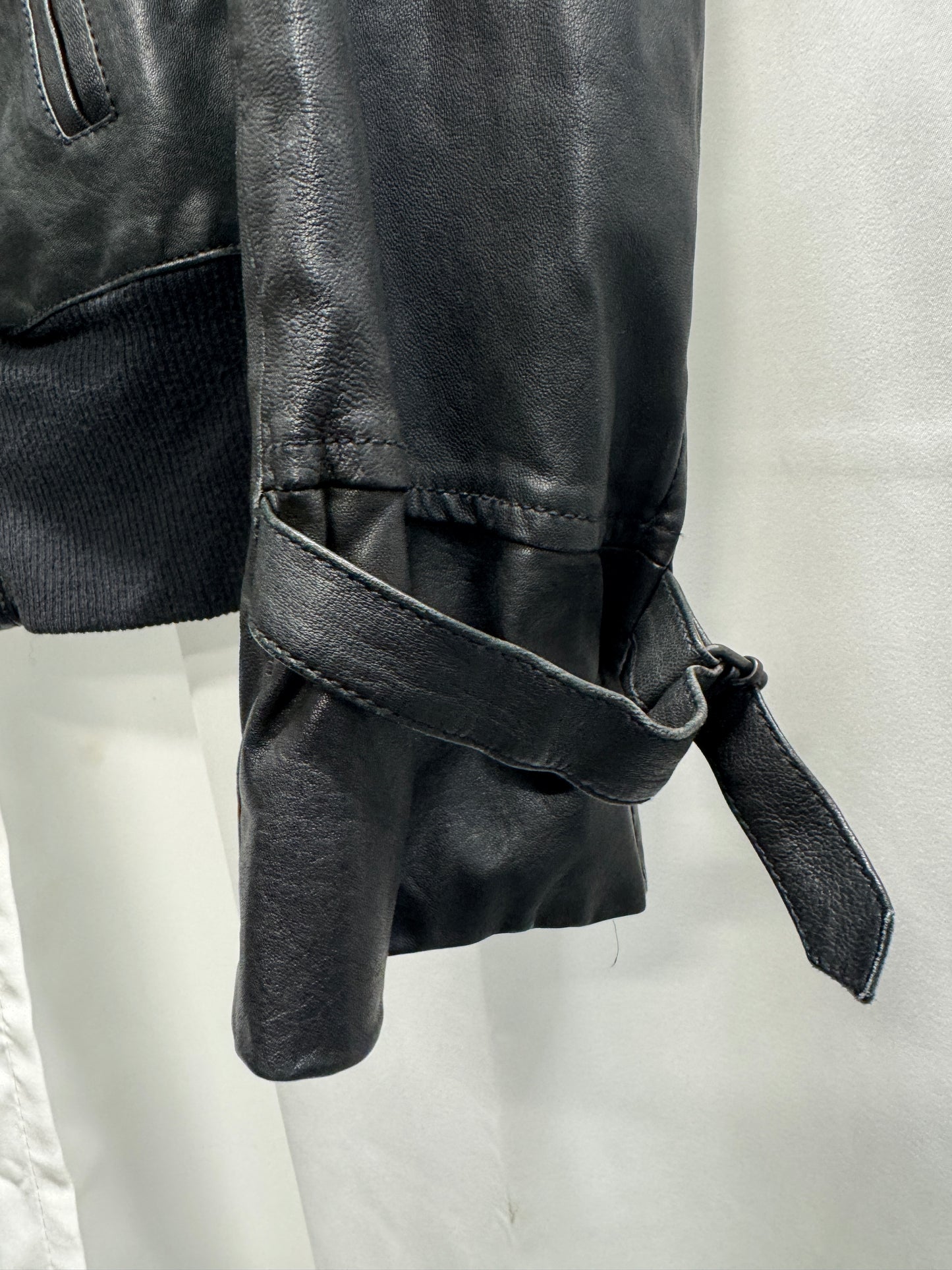 Ann Demeulemeester SS07 Runway Asymmetric Leather Bomber