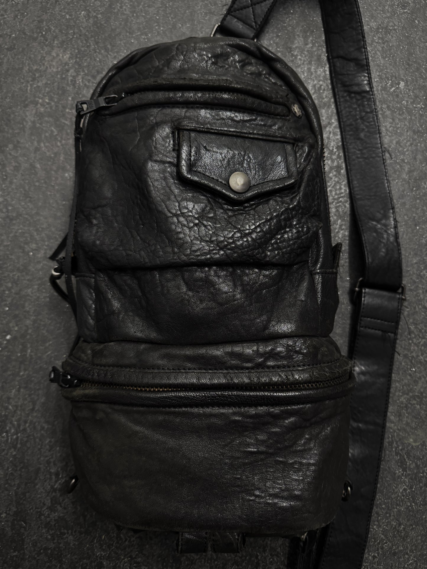 Buffalo Bobs Covered Stud Leather Bag