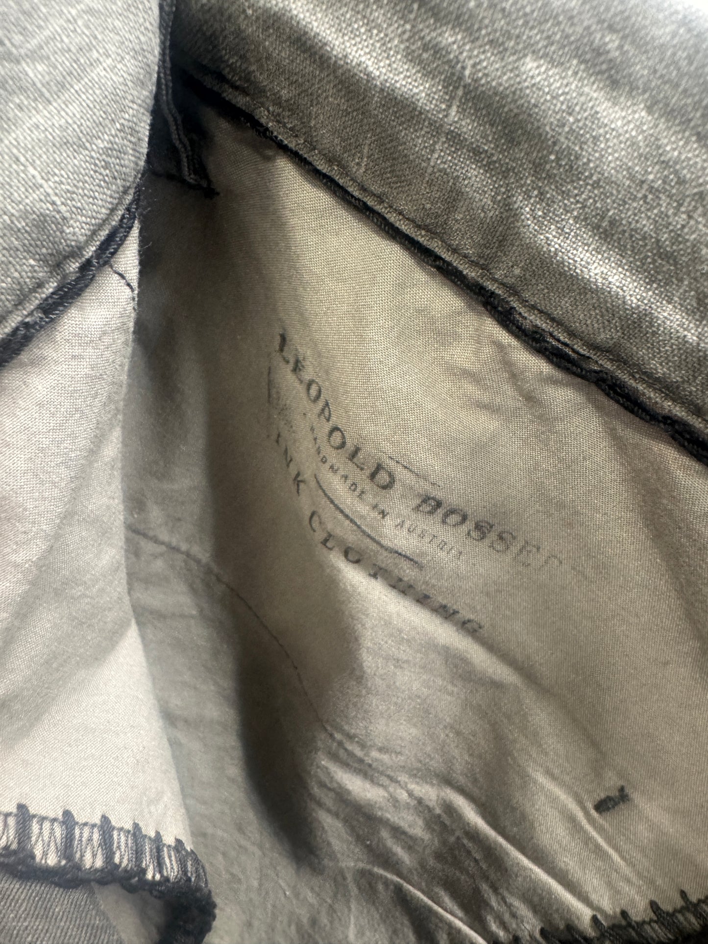 Leopold Bossert Chainseam Taped Curve Leg Trouser