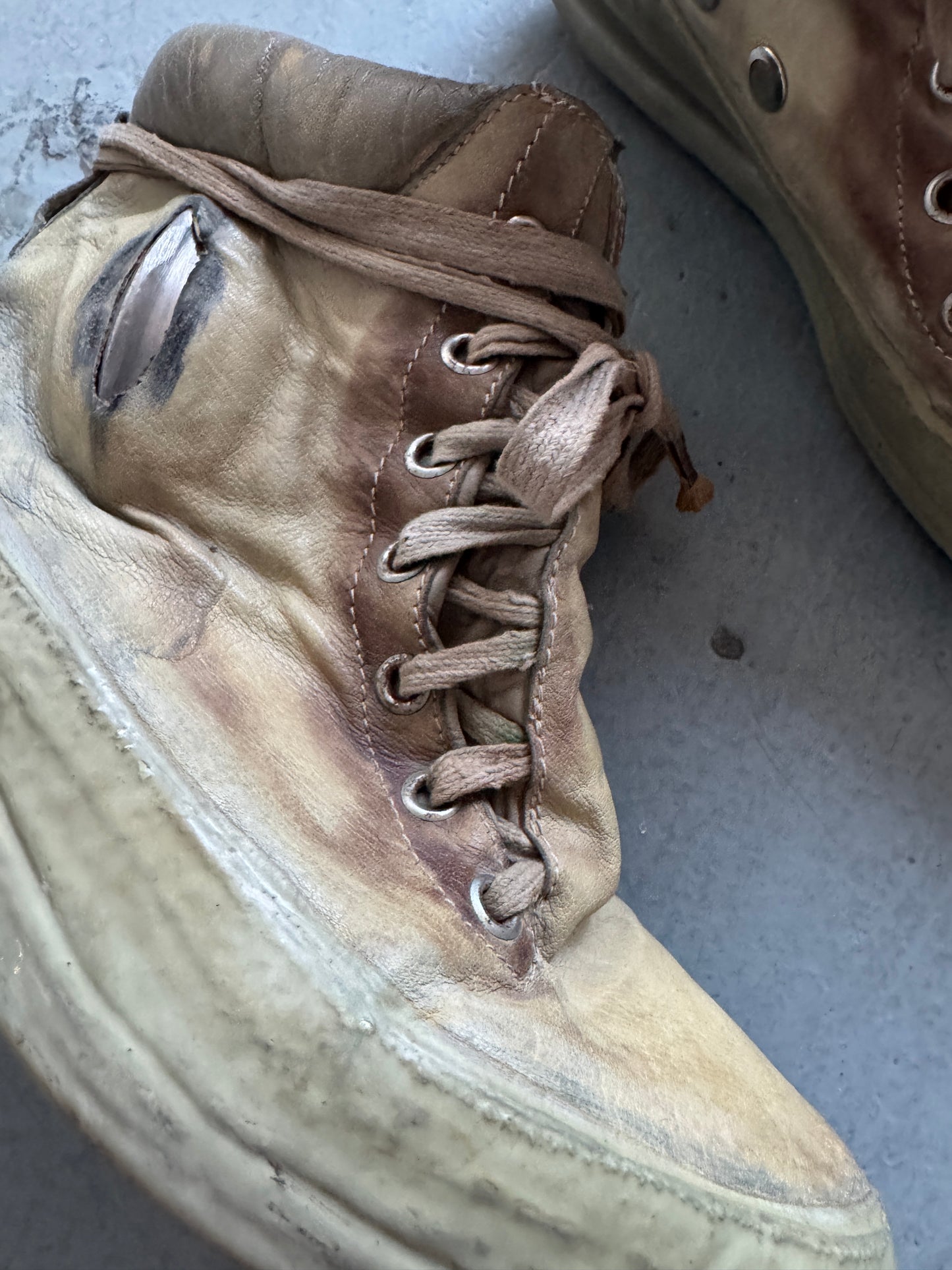 carol christian poell u sole kangaroo prosthetic drip sneaker