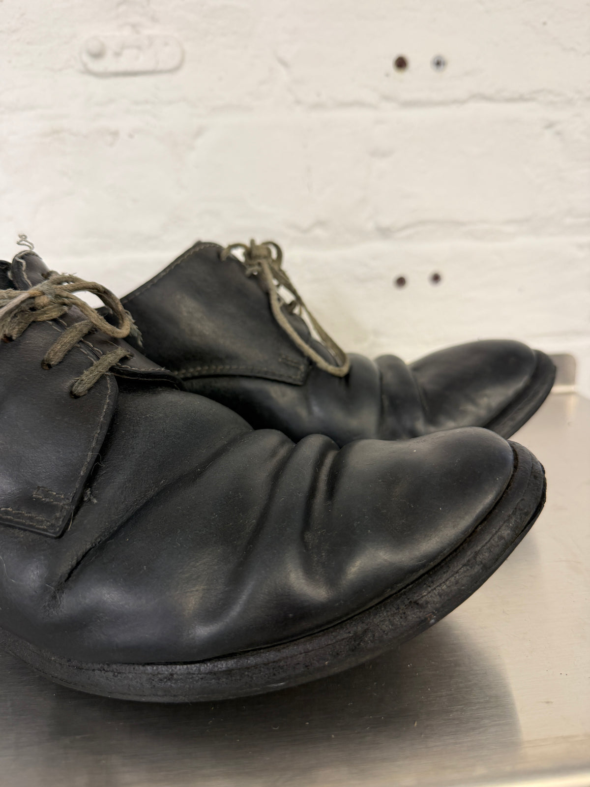 Carol Christian Poell Horse Leather 4 Hole Laced Derbies (42)