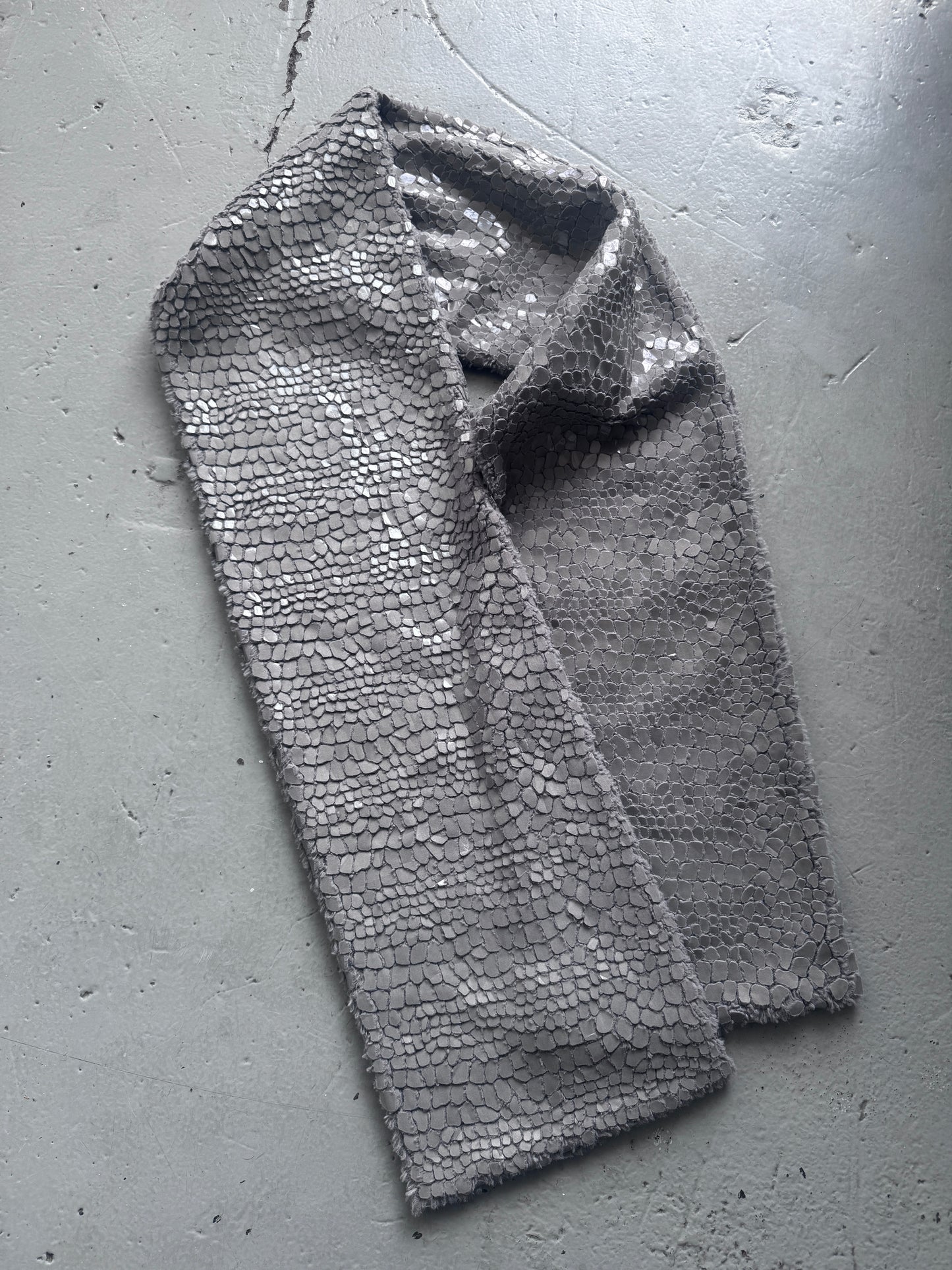 courreges appliqué croc large scarf