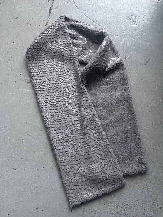 courreges appliqué croc large scarf