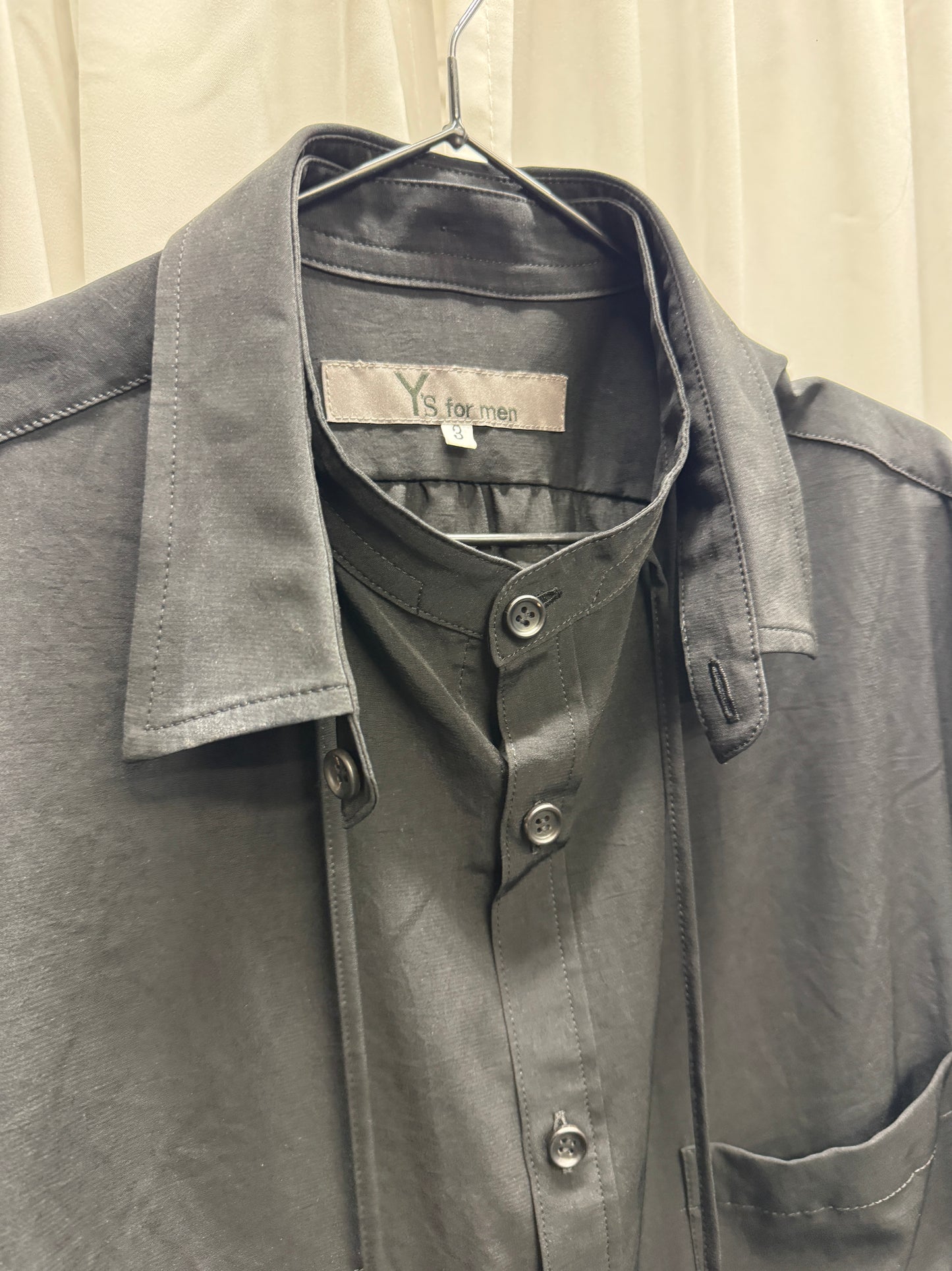 Yohji Yamamoto Y’s For Men Double Collar Rayon Shirt