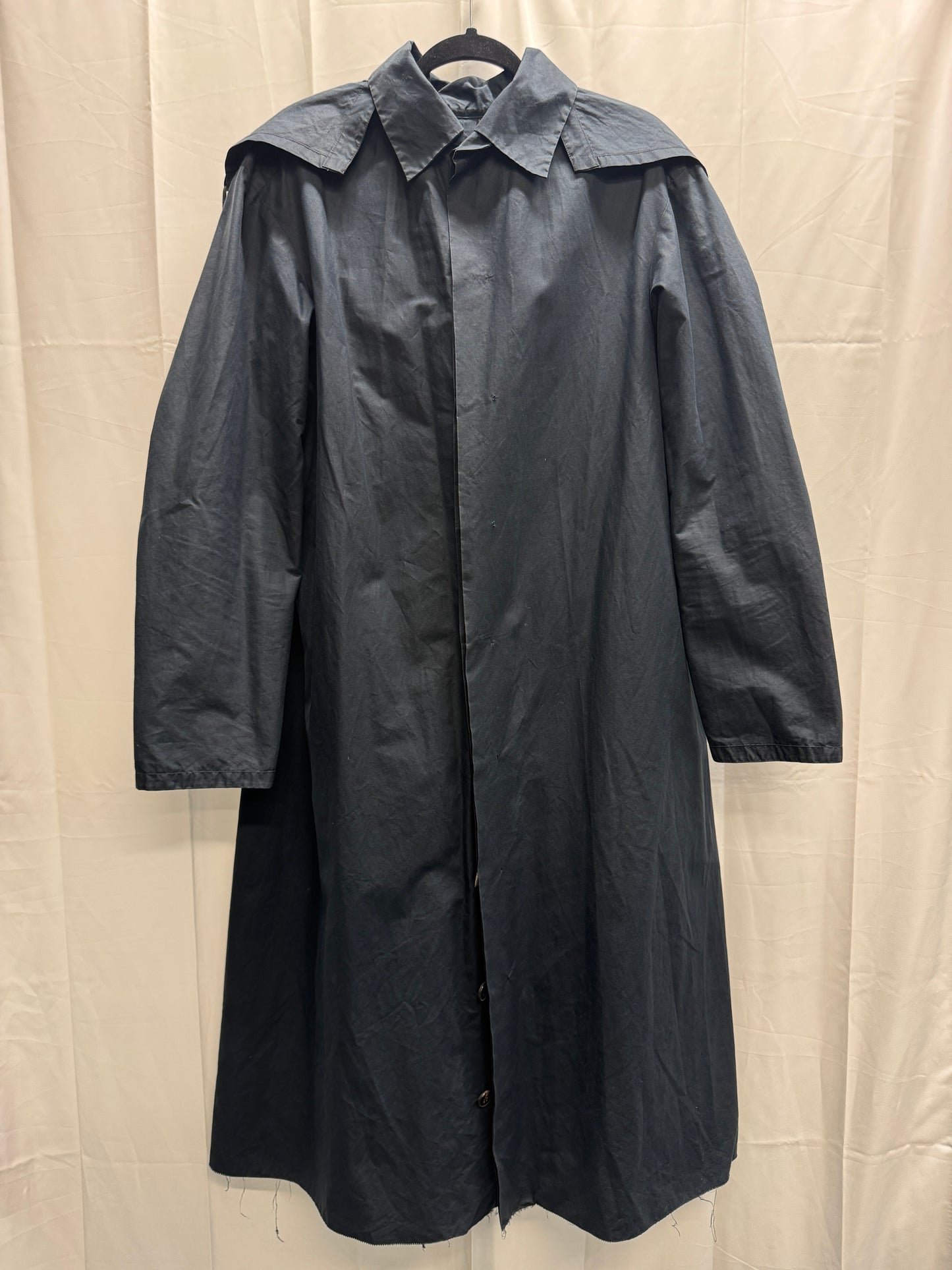 m.a+ waxed one piece hooded mac coat