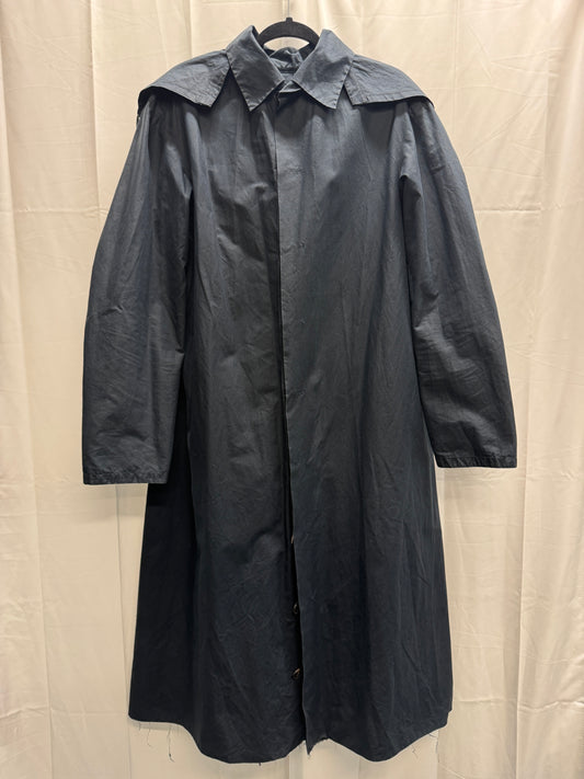 m.a+ waxed one piece hooded mac coat