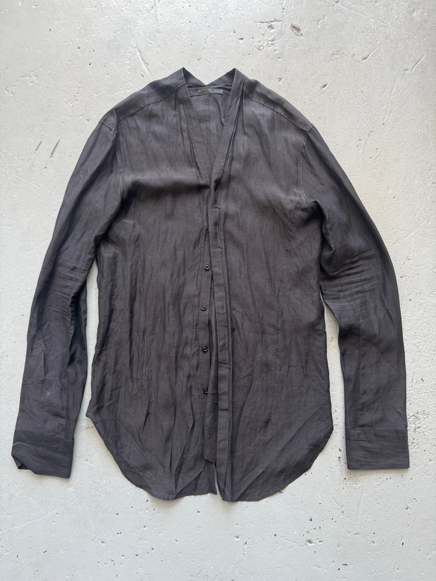 julius lightweight tulip neck shirt