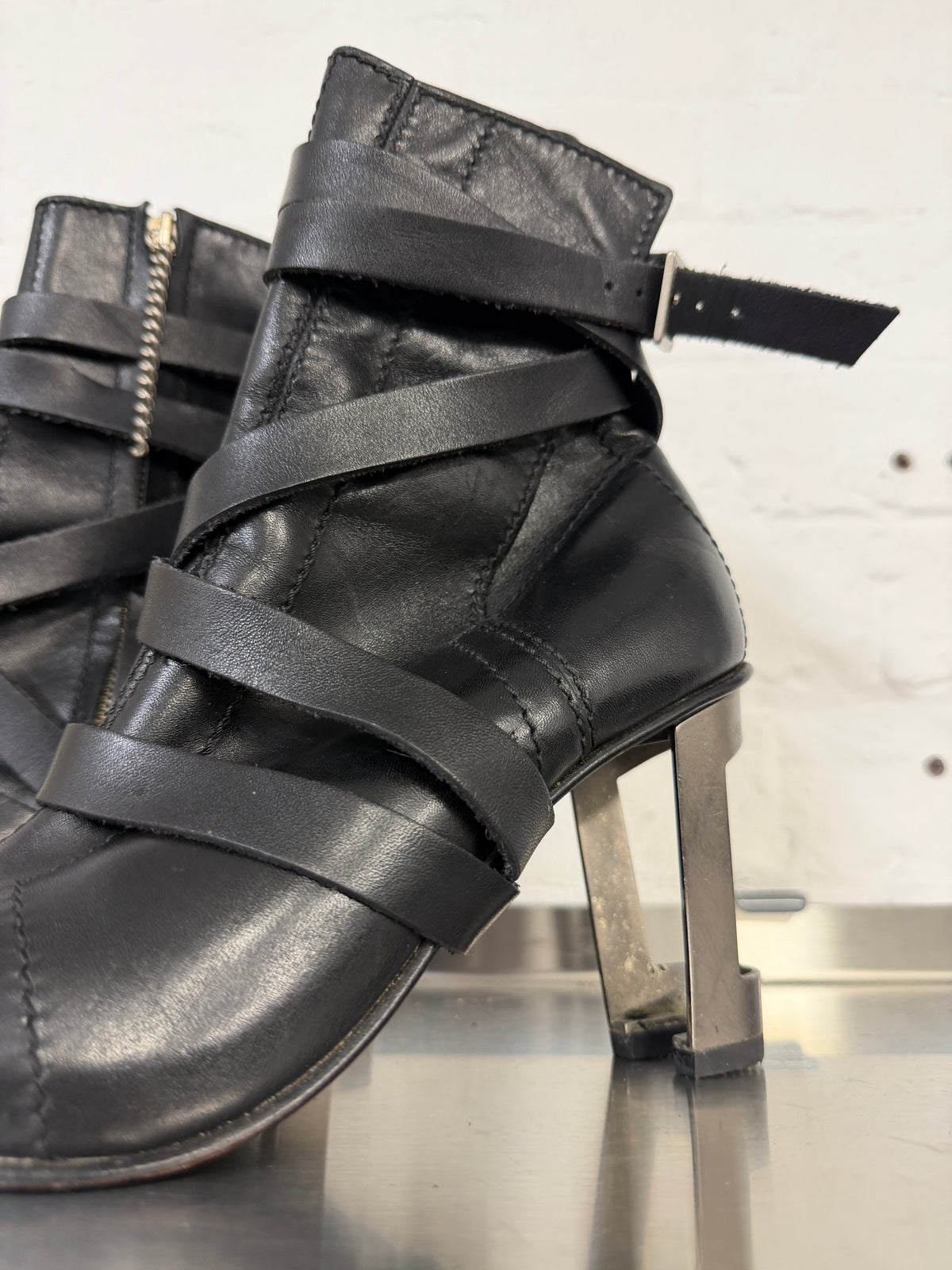 Dirk Bikkembergs SS98 Metal Heel Leather Boots 39