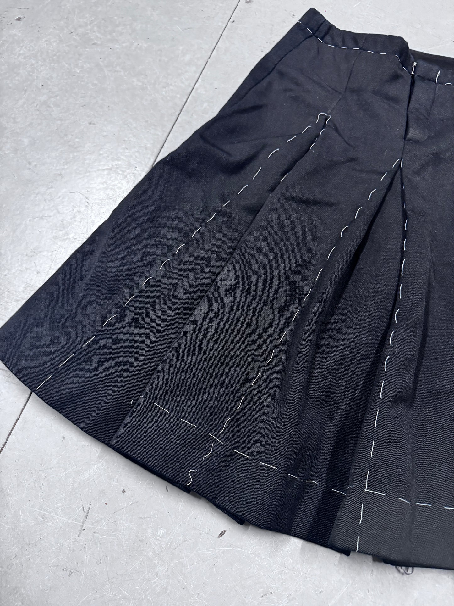 Maison Martin Margiela Hand Stitch Detail Pleated Skirt