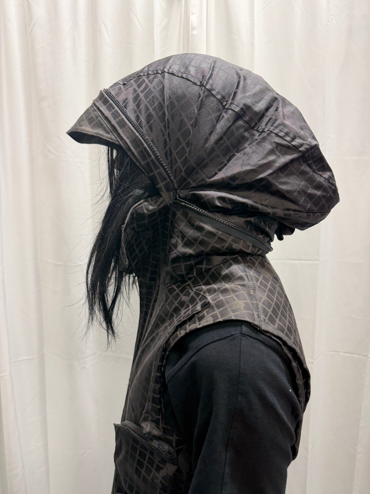 beauty:beast articulated alien-mask hooded technical vest, c. 1998–2000