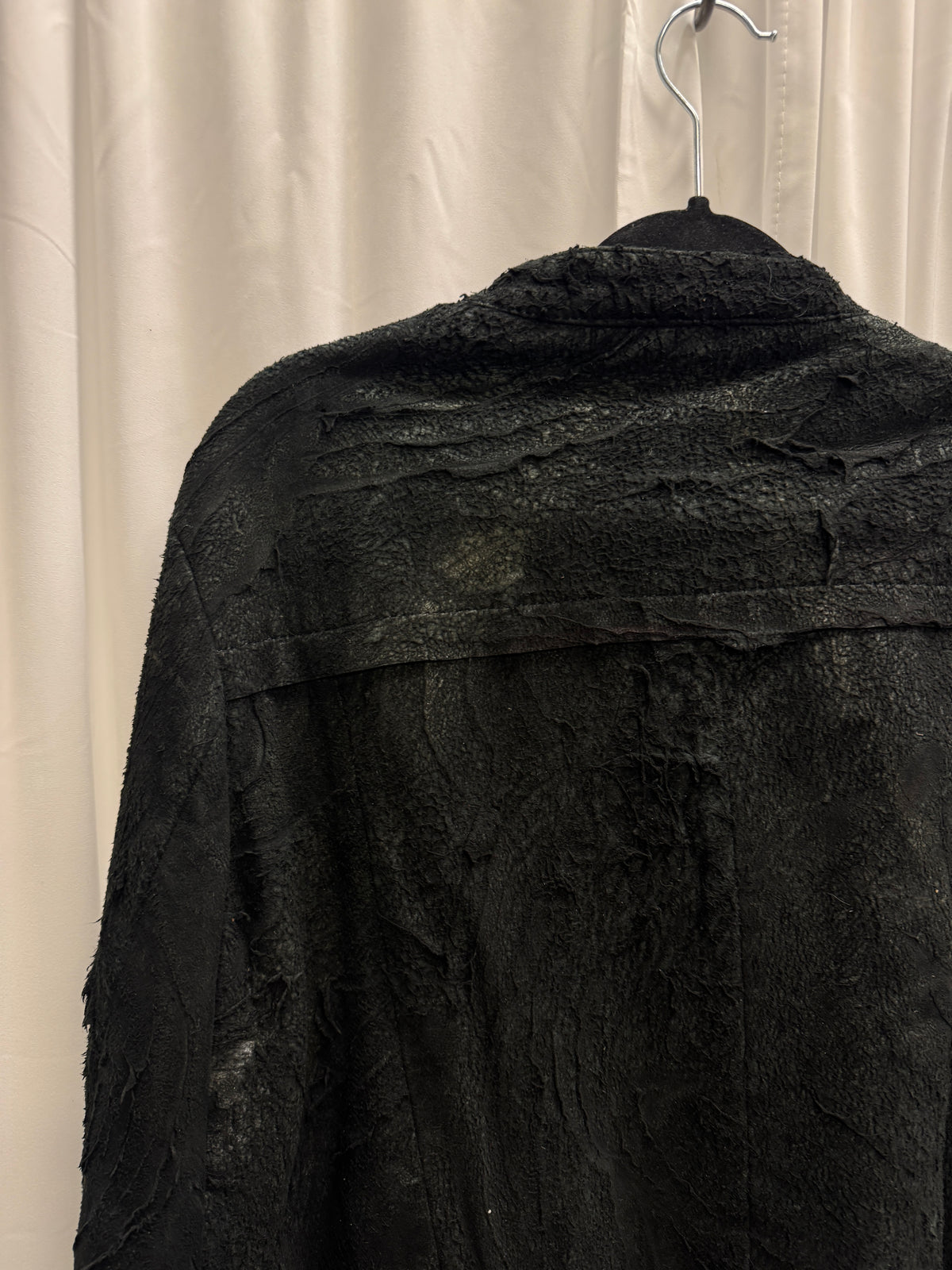 Barbara í Gongini Reverse Sheepskin Asymmetrical Leather Jacket
