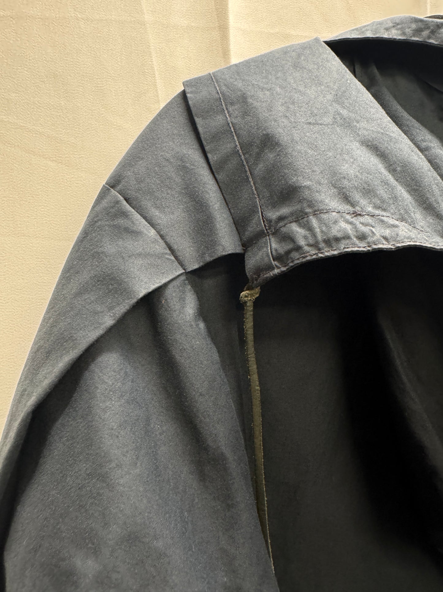 m.a+ waxed one piece hooded mac coat