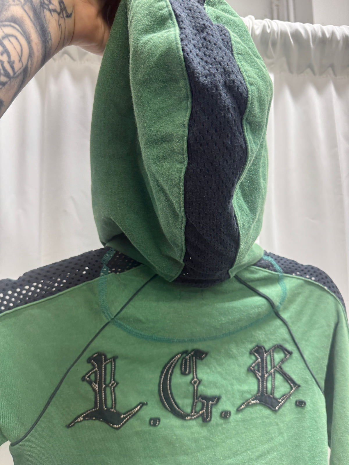 LGB 00s Zip Up Logo Boxer Hoodie
