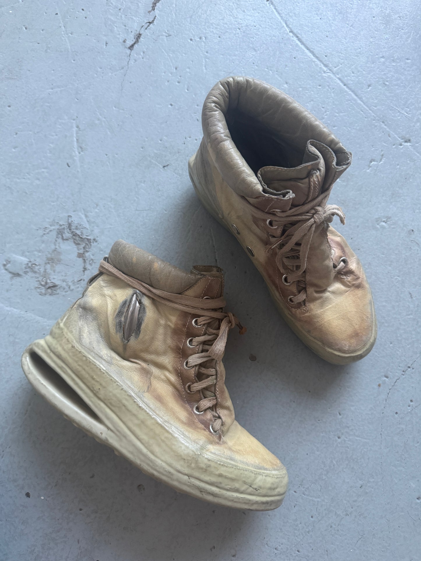 carol christian poell u sole kangaroo prosthetic drip sneaker